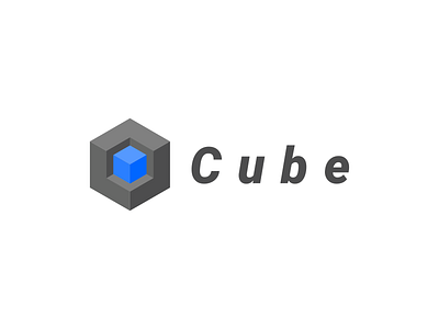 cube -3D branding design design inkscape illustration inkscape logo minimal open source software design vector