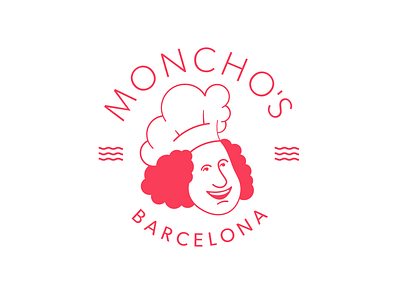 Moncho's brand redesign barcelona brand branding cook food identity illustration logo mark restaurant