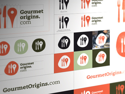 GourmetOrigins.com branding design e commerce graphic identity illustrator logo web