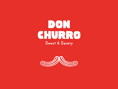 Don Churro brand branding identity illustration logo mark