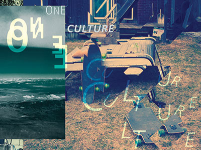 On(e) Board One Culture - Skate Deck Design expressive typography photography skate deck design skateboarding youth culture