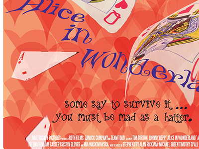 Movie Poster alice in wonderland movie poster print design