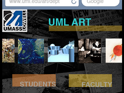 UML Art Department - App Re-Design app design eccentric student art uxui