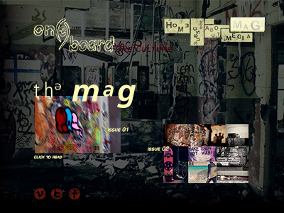 One Board Magazine Website expressive typography magazine online magazine web design