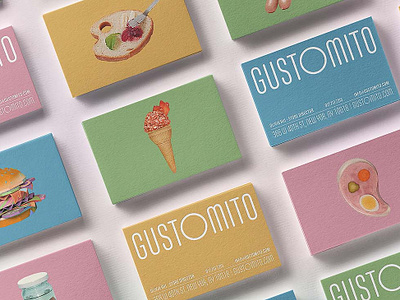 GUSTOMITO - Retail Branding branding dessert logo design retail design