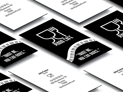 Piano Cafe Branding. branding design icon illustration logo