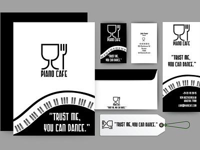 Piano Cafe Branding.