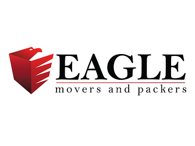 Eagle movers and packers Logo Design and color variations...