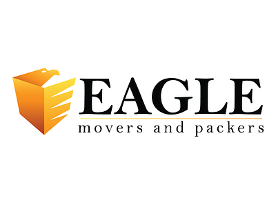 Eagle movers and packers Logo Design and color variations...