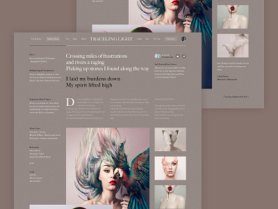 Traceling Light design typography ui