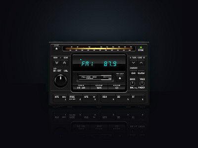 Display Audio System display icon illustration photoshop