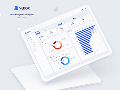 Vulbox Management background branding logo sketch typography ui web