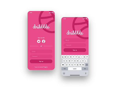 Daily UI 001 - Sign up 001 app daily ui challenge dailyui design mobile ui ux