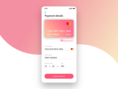 Daily UI 002 - Credit Card Checkout 002 app daily ui challenge dailyui design mobile ui ux