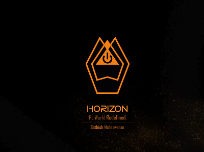 Horizon slide 1 branding typography vector