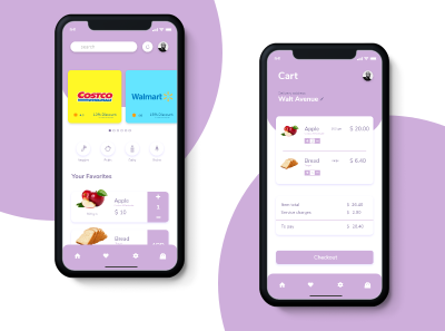 Grocery App app design ui ux