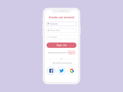 Daily UI  001 Sign Up