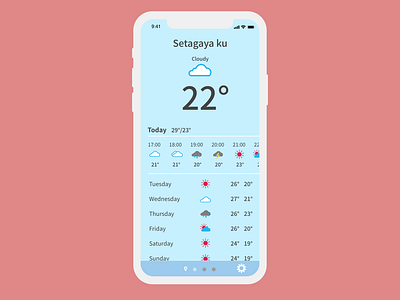 Daily UI 037 Weather affinitydesigner dailyui dailyui037 icon uidesign weather weather icon