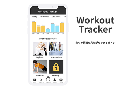 Daily UI 041 affinitydesigner daily 100 dailyui dailyui041 icon uidesign workout tracker