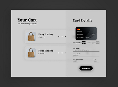 Daily UI - Checkout Page app branding checkout dailyui design figma payment ui ux vector web