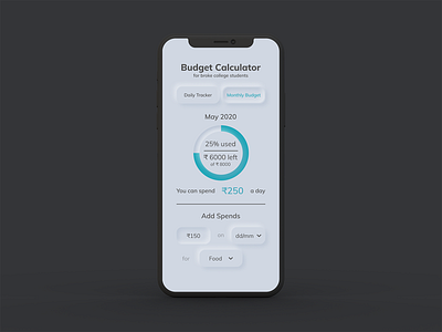 Daily UI - Calculator app branding dailyui design figma mobile mobile app mobile design mobile ui neumorphic neumorphism softui ui ux web