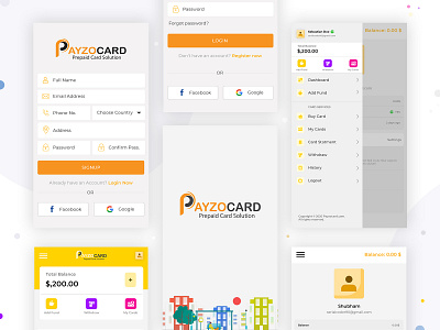 Payzocard App Design
