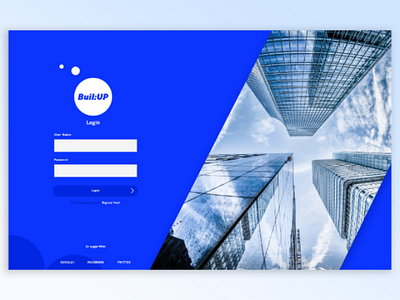 Login page Real Estate by Sandeep Mandloi™ on Dribbble