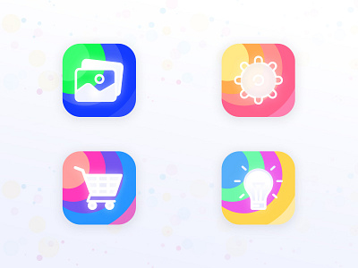 Color Full Icons Design | monogram | geometric animation app branding design flat geometric geometric illustration hello dribble icon illustration illustrator logo minimal minimalist logo sandeep ui ux vector web website