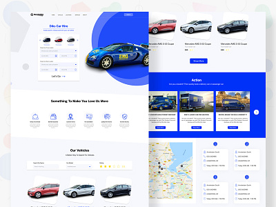 Rent Car Website animation app app design branding car design icon illustration minimal ola reno rent sandeep sandy taxi uber ui ux web website