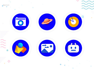 Creative App Icons Designs animation app app icons camera icon design icon icon set iconography illustrator logo minimal monogram typography ui ux web