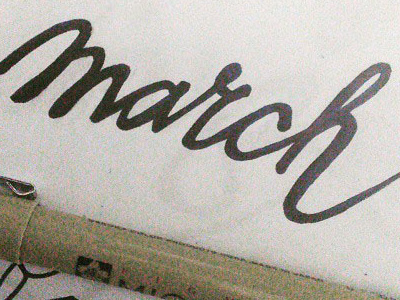 march lettering handlettering sketch typography