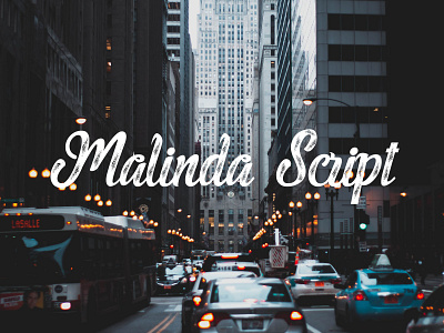 Malinda Script - free modern calligraphy brush script typeface
