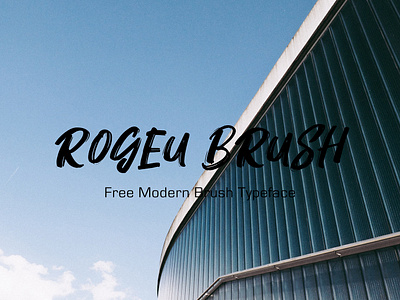 Rogeu Brush - Free Modern Brush Typeface