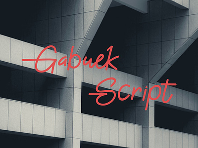 Gabuek Script - Free Script Typeface