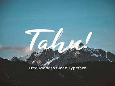 Tahu! - Free Modern Clean Typeface branding business cards clothes clothing design fashions font free font free typeface freebie freebies greeting cards invitations letters logos packaging posters quotes typeface typography