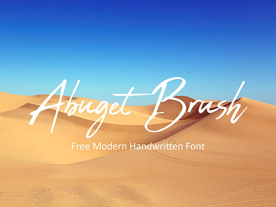 Abuget Brush - Free Modern Handwritten Font