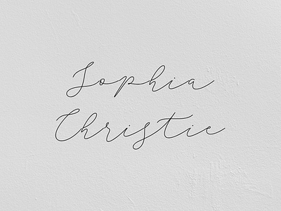 Sophia Christie - Free Script Font