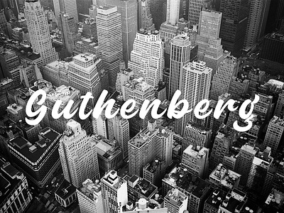 Guthenberg - Free Bold Calligraphy Script Font