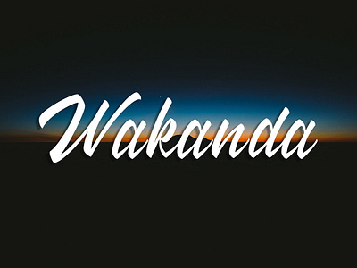 Wakanda - Free modern hand letter script font