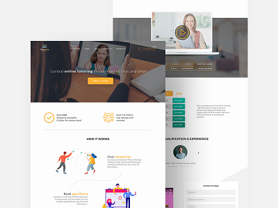 Education Landing Page Template (Adobe Xd)