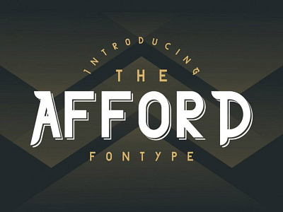 The Afford Free Display Font