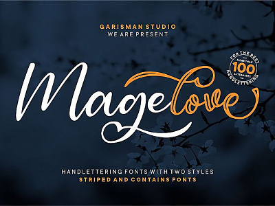 Magelove - Free Handlettering Font branding design fashions font free font free typeface freebie freebies invitations letters typeface typography