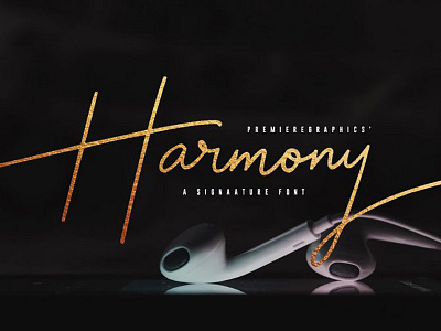 Harmony Free Signature Font