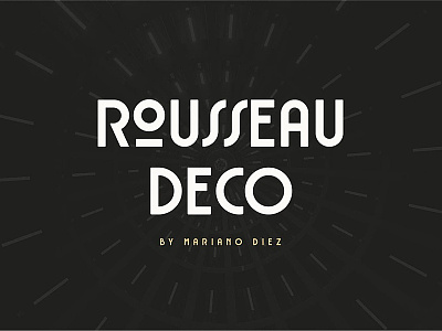 Rousseau Deco Free Font branding design font free font free typeface freebies illustration invitations typeface typography