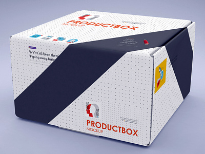 Free Realistic Square Box Mockup box box mockup box mockups branding design freebies mockup mockup psd