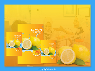 Lemon Juice advertising lemon juice responsive