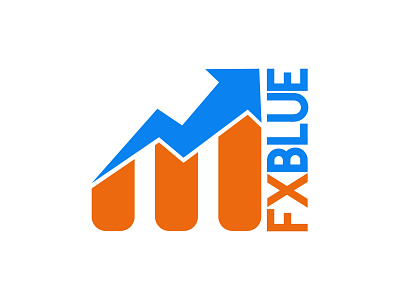 Fxblue branding design illustration logo