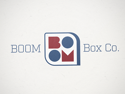 Boom Box Co. Logo boxes brand identity folding carton logo design