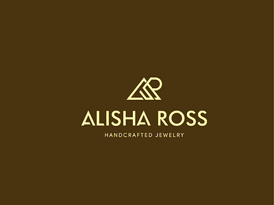 Alisha Ross Logo branding graphic design logo monogram