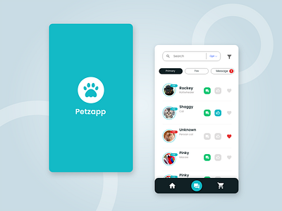 Pets app adobe xd blue casestudy landing page pale blue pets petsapp ui ui design